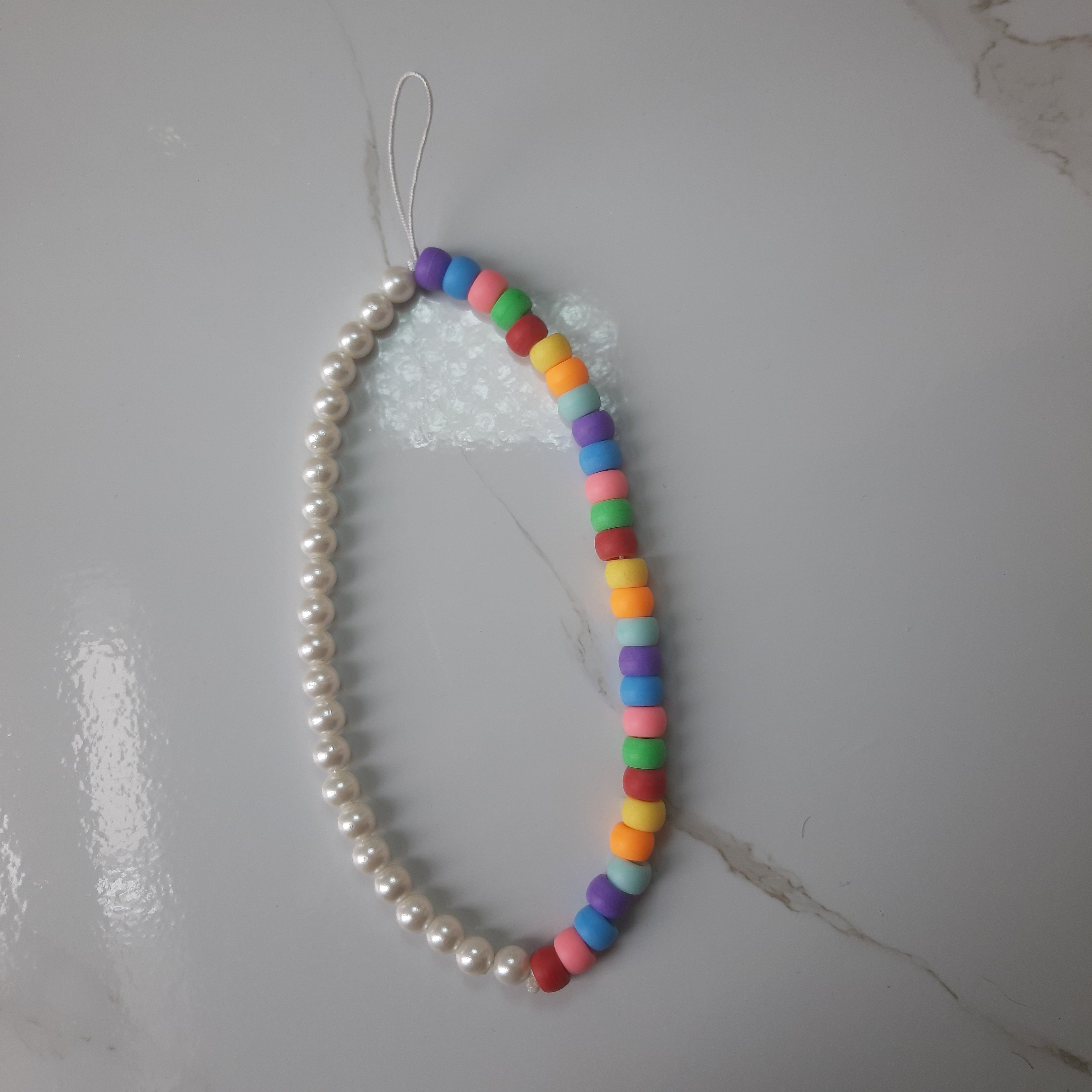 Mixed Beads Phone Strap