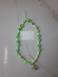 Green Charms Phone Strap