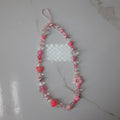 Pink Charms Phone Strap