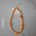 Orange Charms Phone Strap