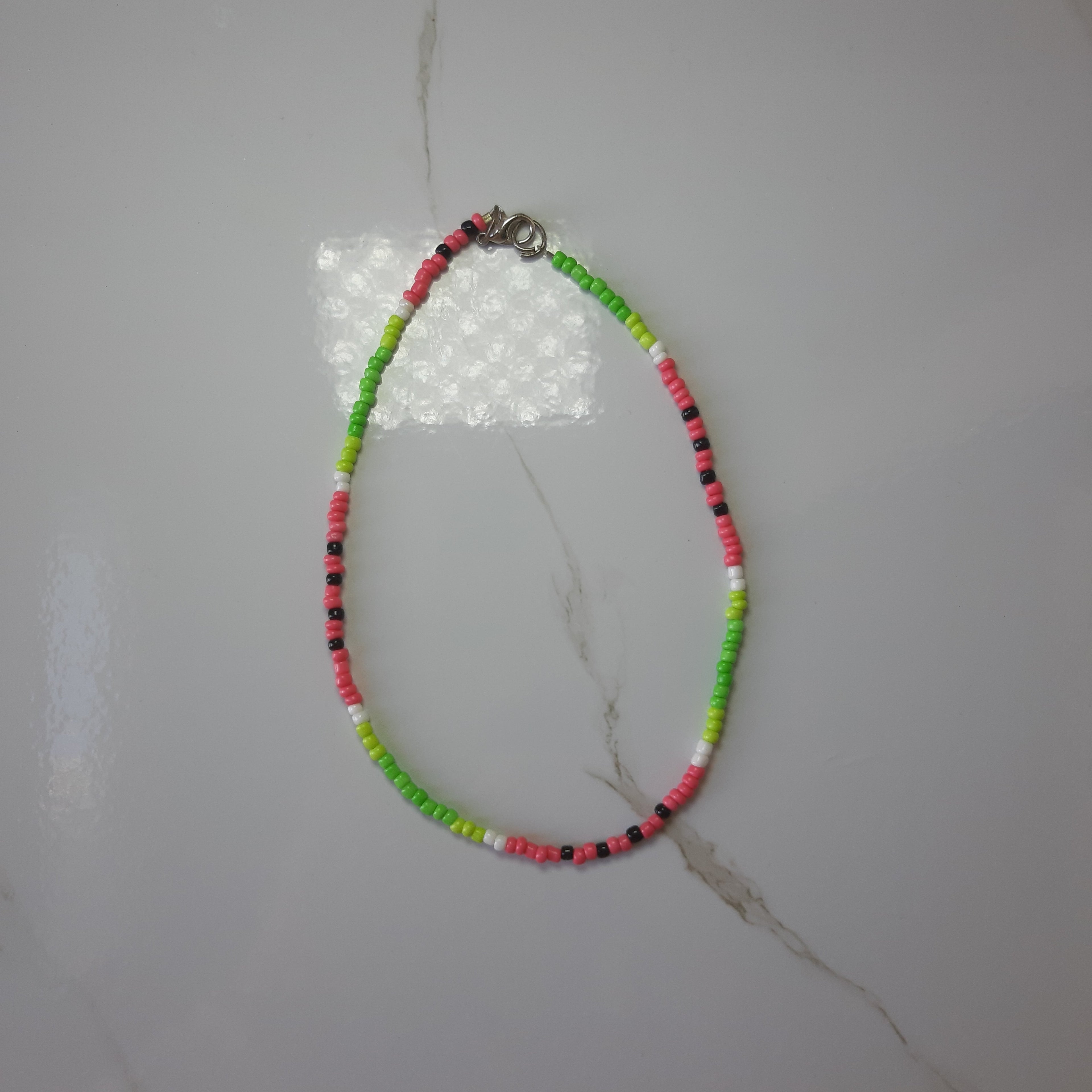 Watermelon Beaded Necklace