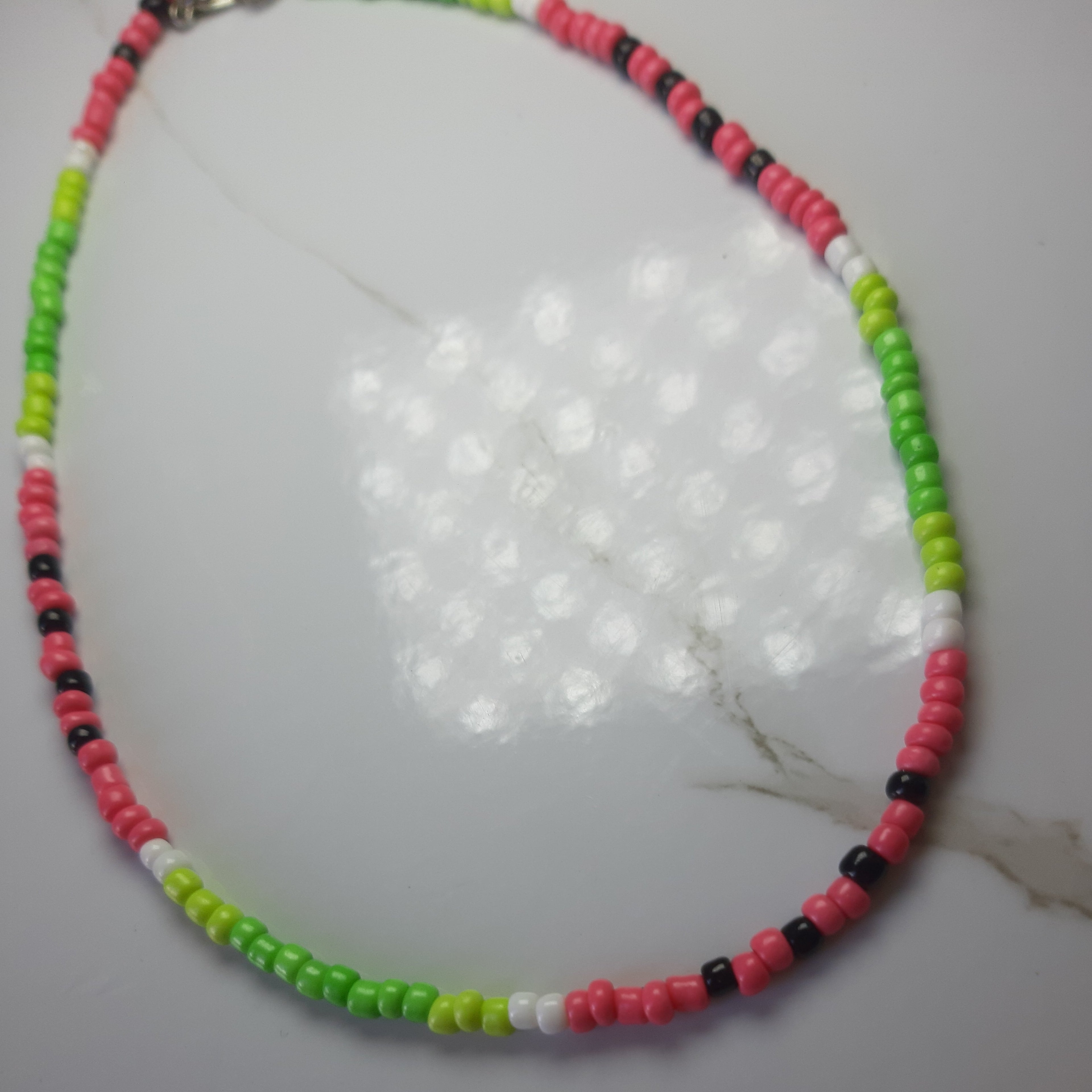 Watermelon Beaded Necklace