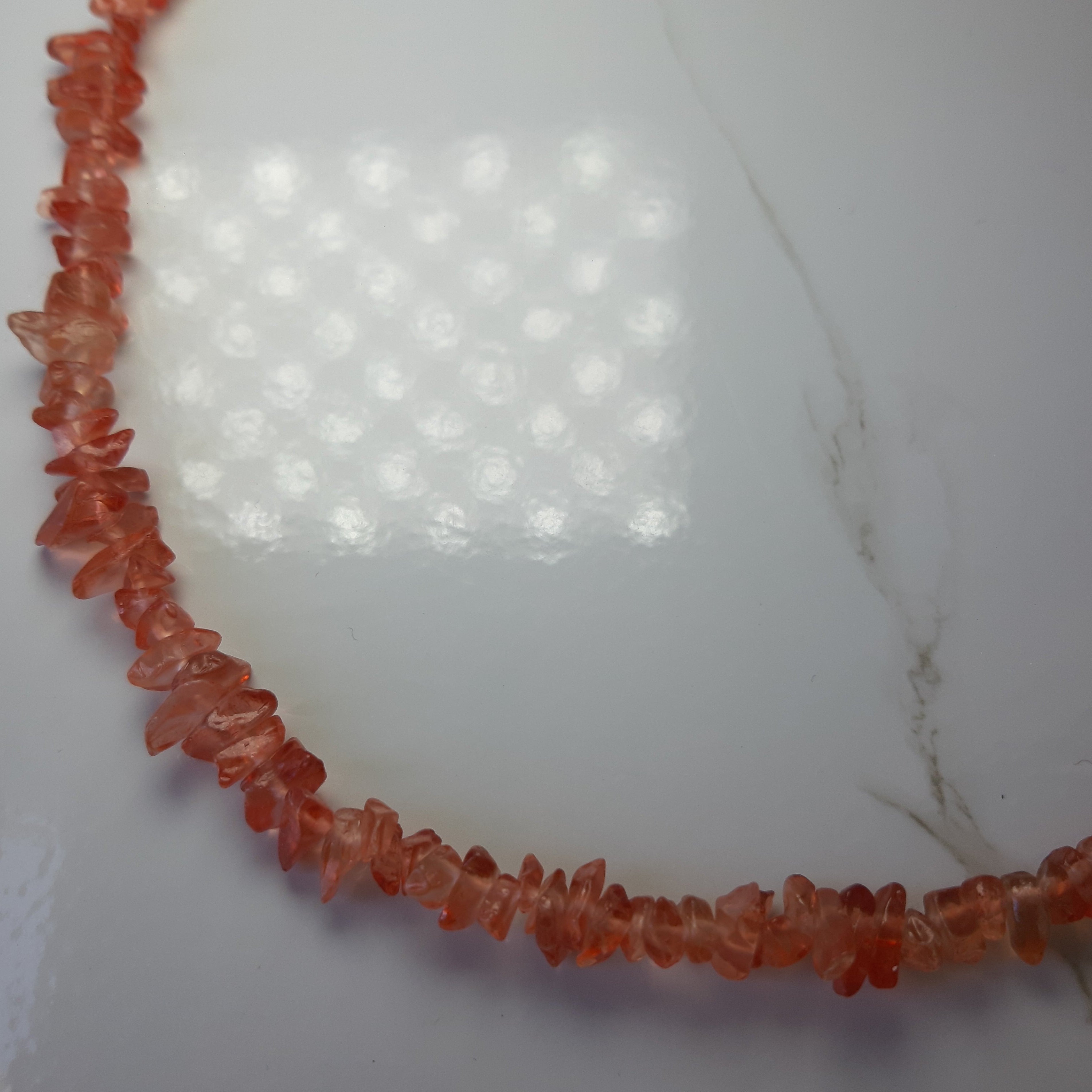 Orange Stones Necklace
