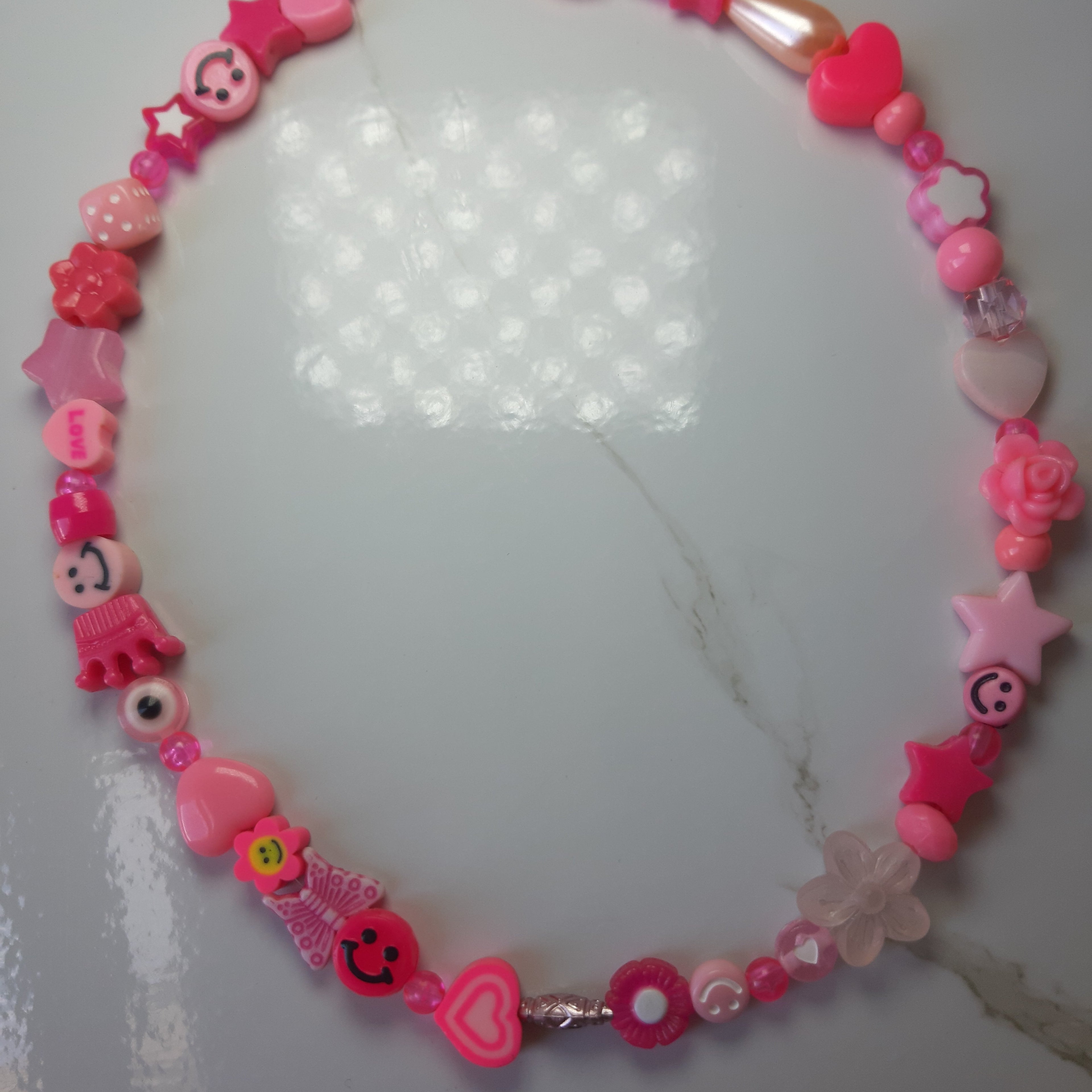 Pink Charms Necklace