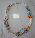 'White Bloom' Long Necklace