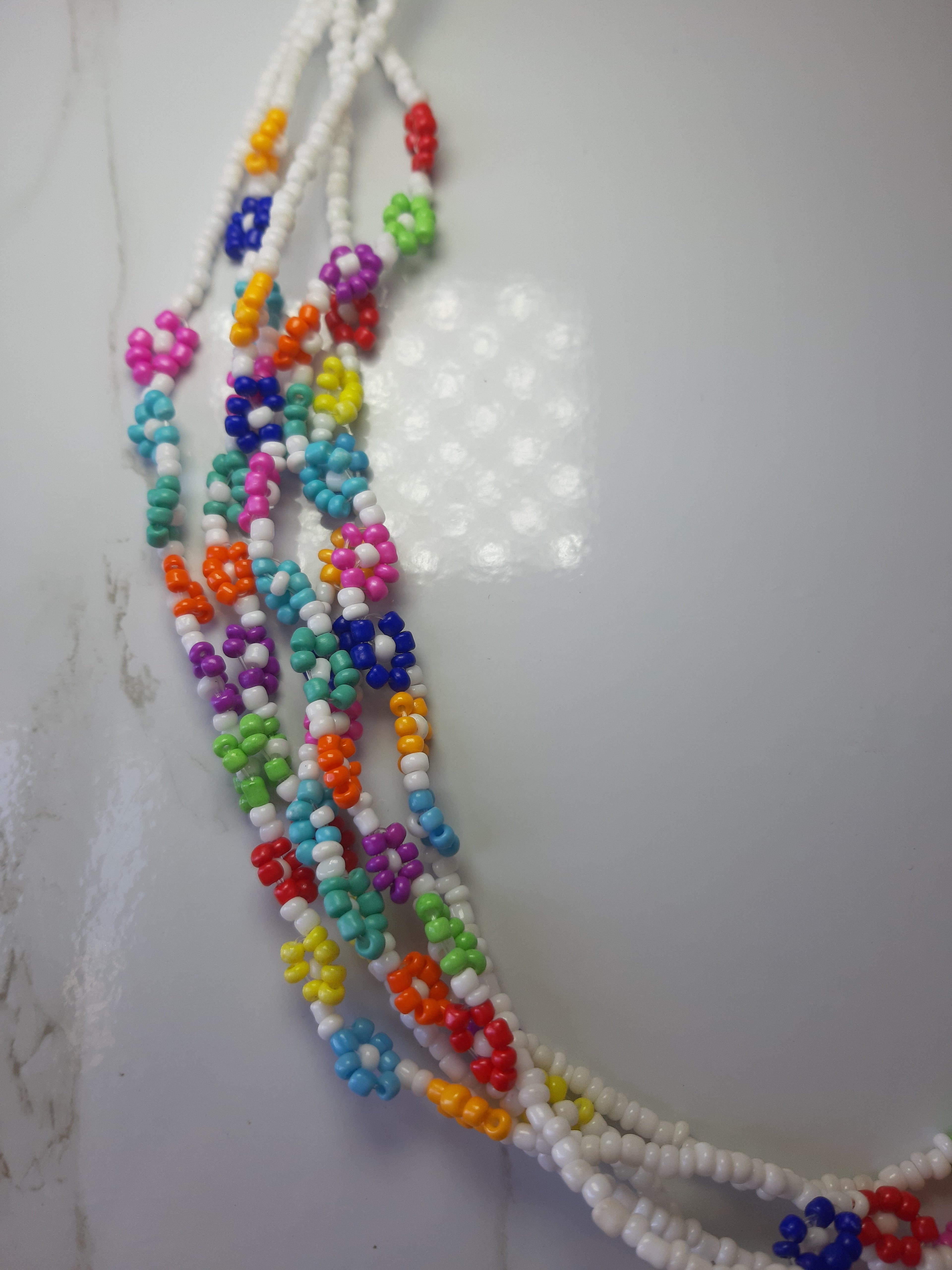 'White Bloom' Long Necklace