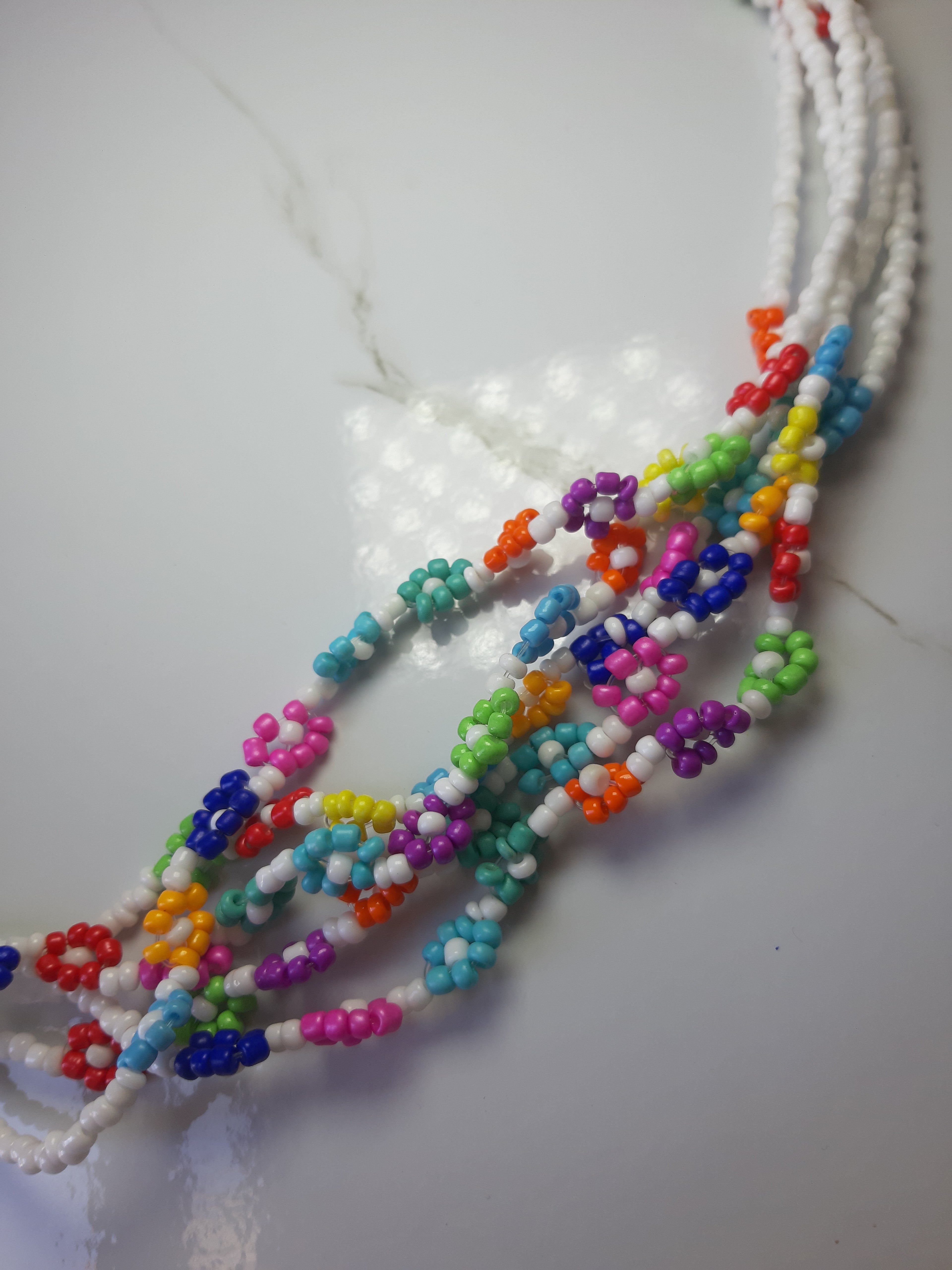 'White Bloom' Long Necklace