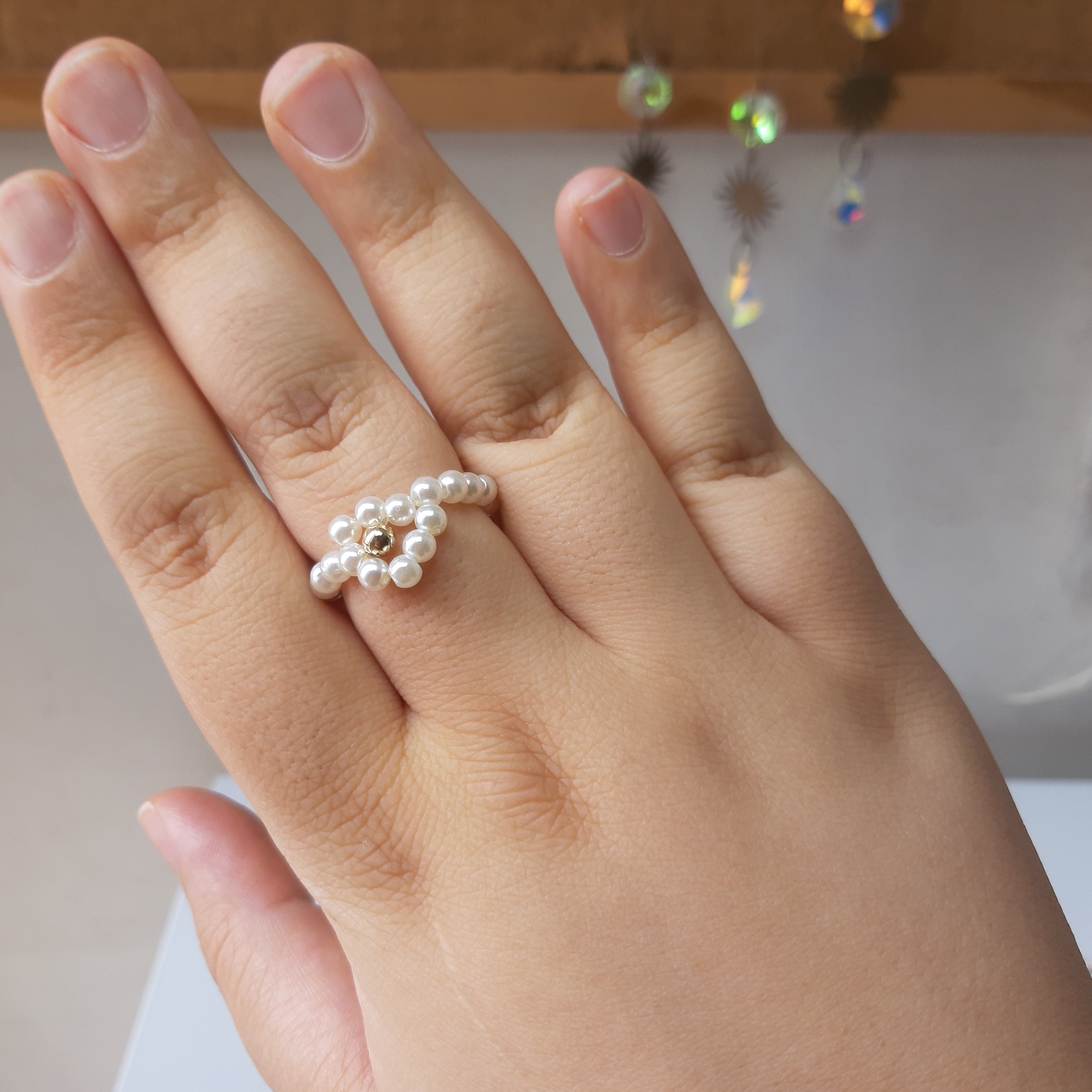 Flower Pearl Ring